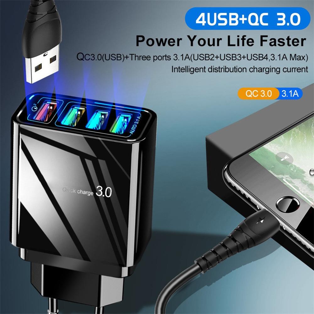 4-Port USB Wall Charger