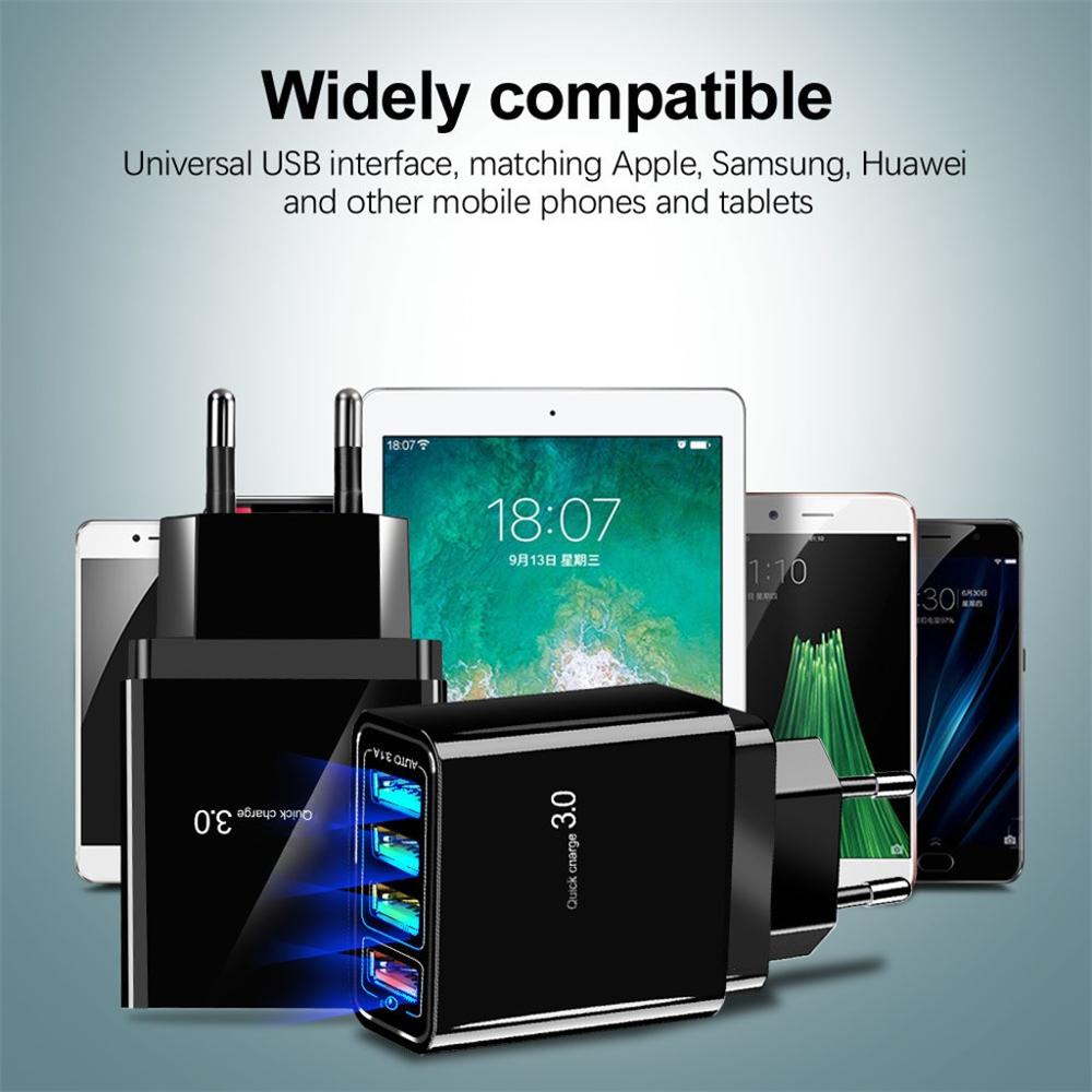 4-Port USB Wall Charger