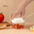 Mini Pull-Cord Food Chopper — Assorted Colour; colour supplied at random