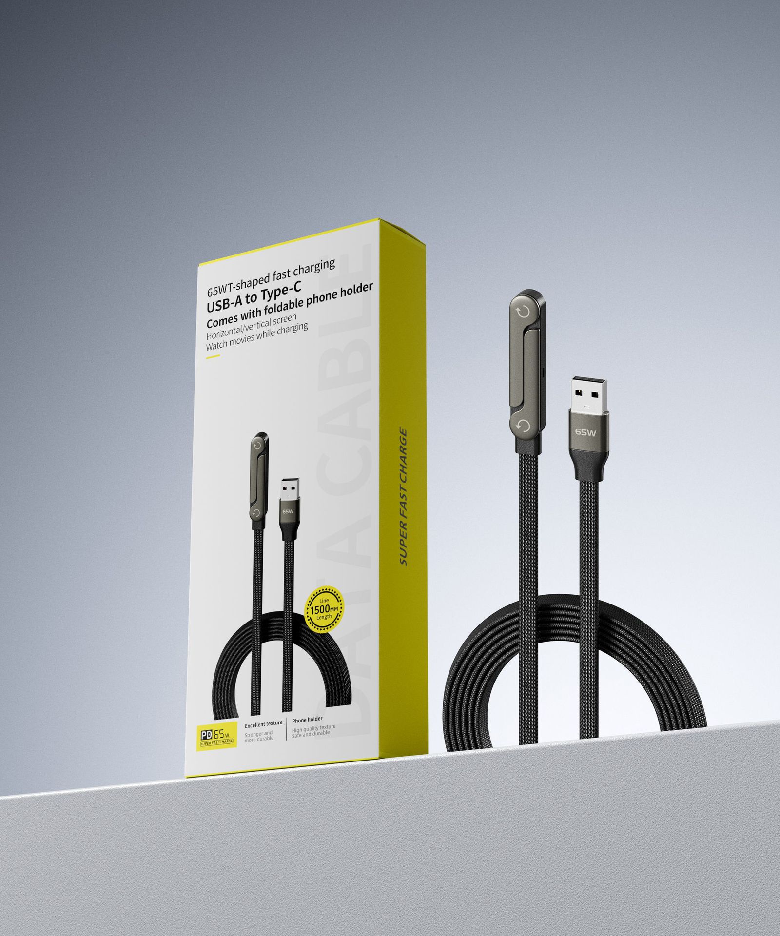 Foldable USB-C Charging Cable