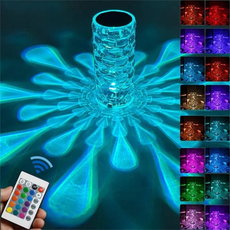 Crystal Rechargeable Table Lamp