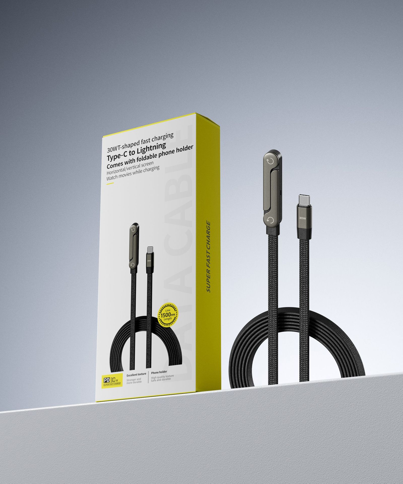 Foldable USB-C Charging Cable