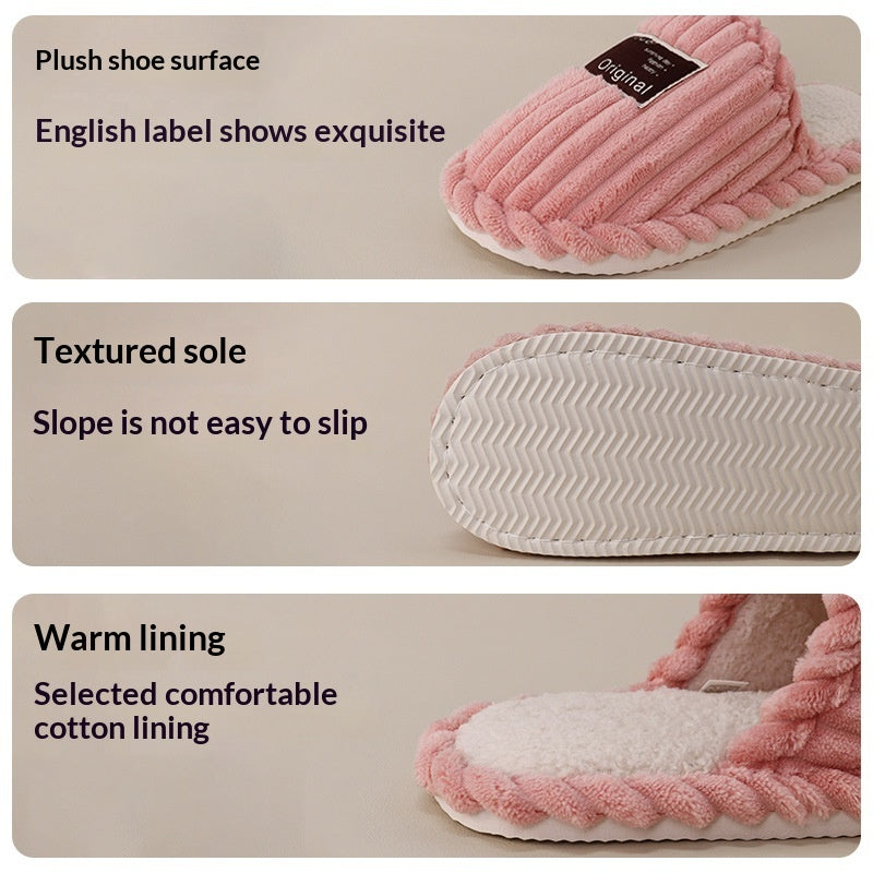 Non-Slip Warm Plush Slippers