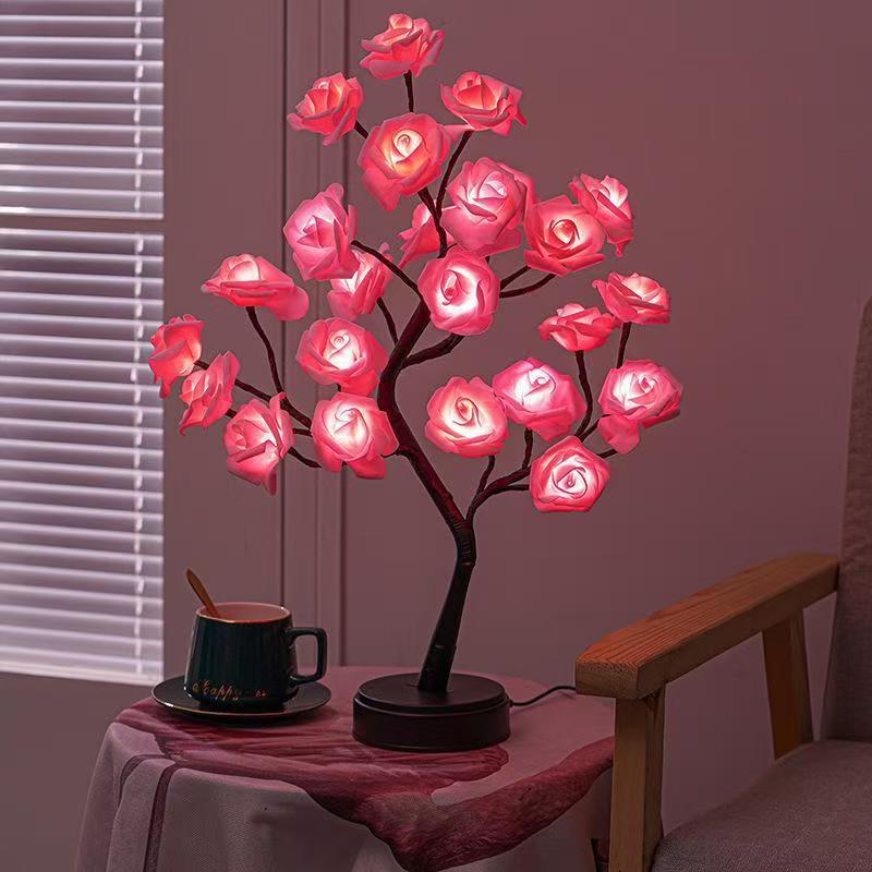 LED Rose Tree Night Light