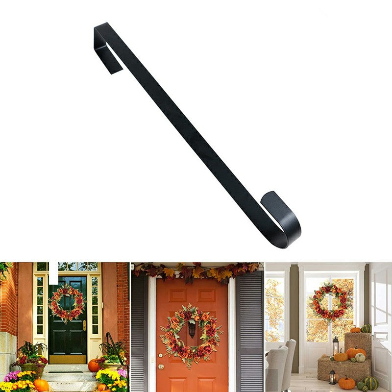 Black Over-Door Wreath Hangers — 28 cm, Set of 3