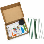 Boxed Christmas tree craft kit with beads and wires