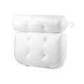 Bath Pillow with Suction Cups — White