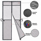 Magnetic centre closure and quilted fabric detail