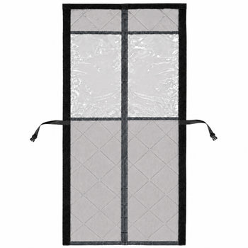 Magnetic Thermal Door Curtain — Grey, 80 × 200 cm
