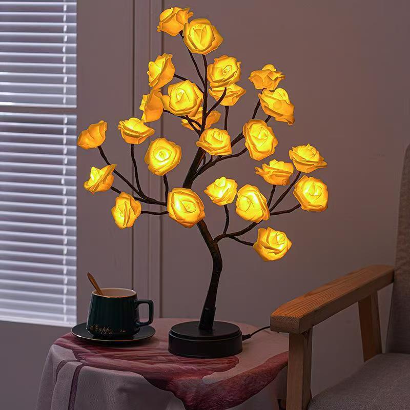 LED Rose Tree Night Light