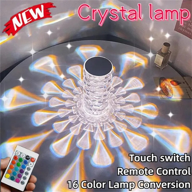Crystal Rechargeable Table Lamp