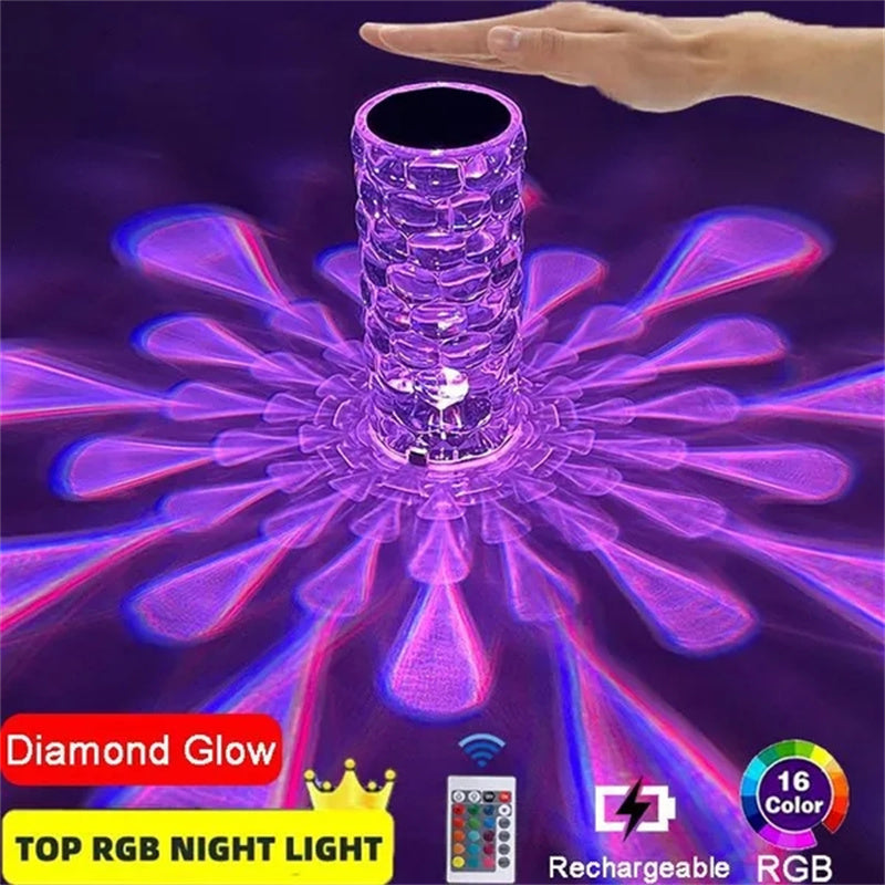 Crystal Rechargeable Table Lamp